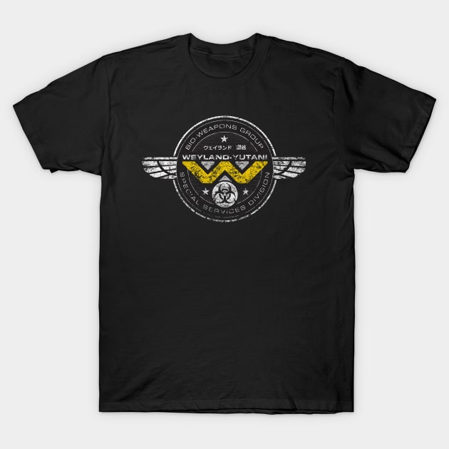 Weyland Yutani Bio Weapons Group T-Shirt by MindsparkCreative